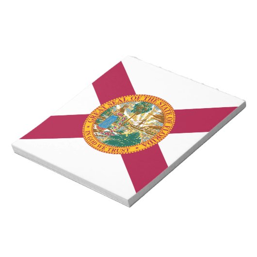 Staatsflagge Florida Notizblock (Rotiert)