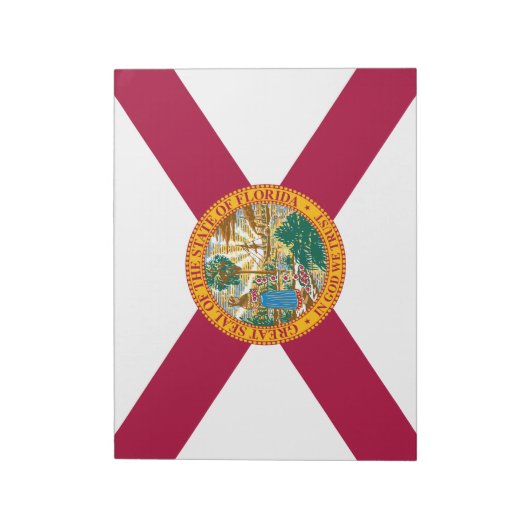 Staatsflagge Florida Notizblock (Rotiert)