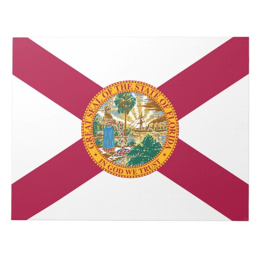 Staatsflagge Florida Notizblock (Vorderseite)