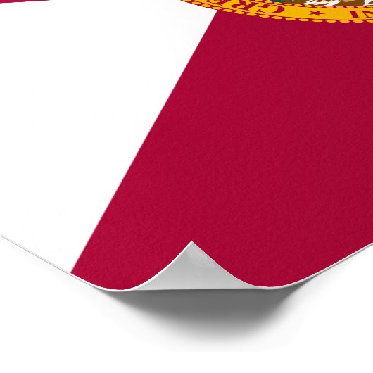 Staatsflagge Florida Poster (Ecke)