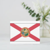Staatsflagge Florida Postkarte (Stehend Vorderseite)
