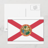 Staatsflagge Florida Postkarte (Vorne/Hinten)