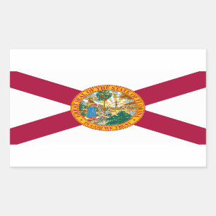 Staatsflagge Florida Rechteckiger Aufkleber