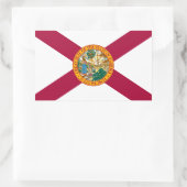 Staatsflagge Florida Rechteckiger Aufkleber (Tasche)