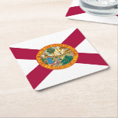Staatsflagge Florida Rechteckiger Pappuntersetzer (angewinkelt)