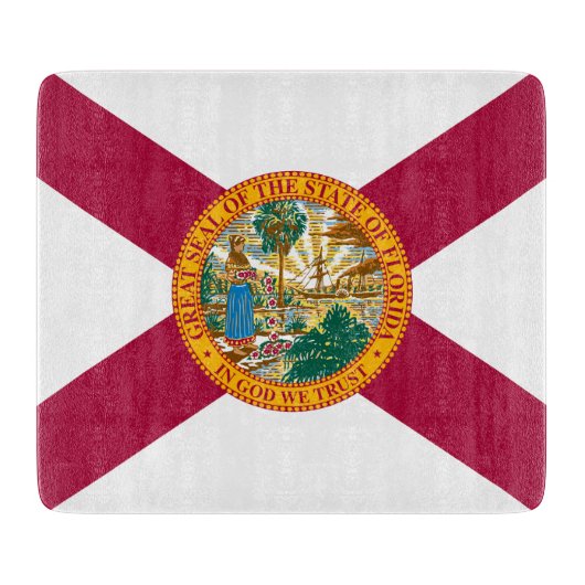 Staatsflagge Florida Schneidebrett (Vorderseite)