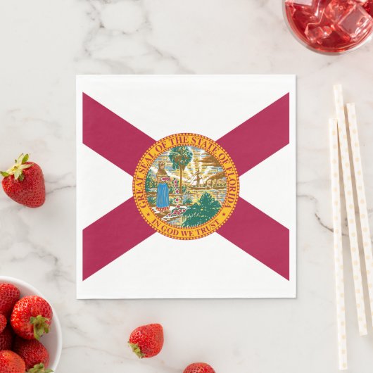 Staatsflagge Florida Serviette (Beispiel)