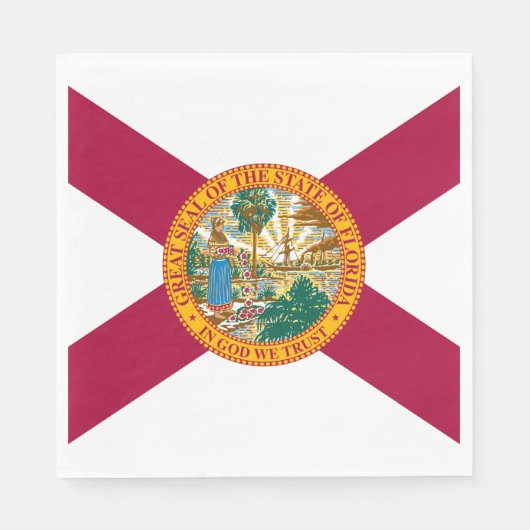 Staatsflagge Florida Serviette (Vorderseite)
