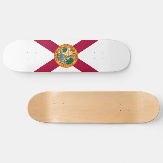 Staatsflagge Florida Skateboard (Horizontal)