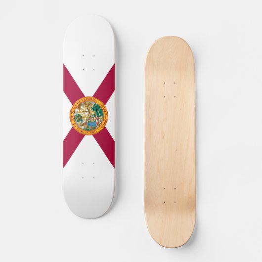 Staatsflagge Florida Skateboard (Vorderseite)
