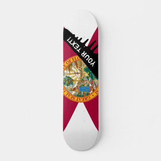 Staatsflagge Florida Skateboard (Vorne)