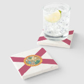 Staatsflagge Florida Steinuntersetzer (Seitenansicht)