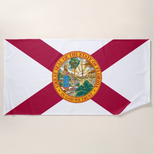 Staatsflagge Florida Strandtuch (Vorderseite)