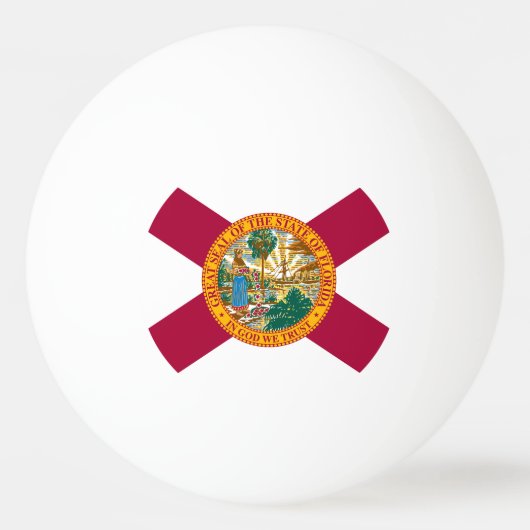 Staatsflagge Florida Tischtennisball (Rückseite)