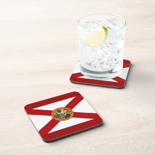 Staatsflagge Florida Untersetzer (Rechte Seite)