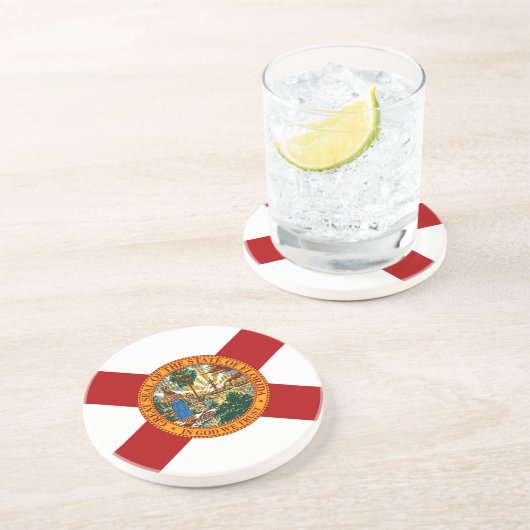 Staatsflagge Florida Untersetzer (Seite)