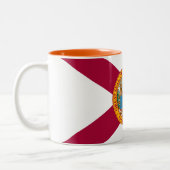 Staatsflagge Florida Zweifarbige Tasse (Links)