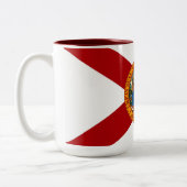 Staatsflagge Florida Zweifarbige Tasse (Links)