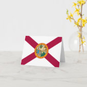 Staatsflagge Floridas Karte (Gelbe Blume)
