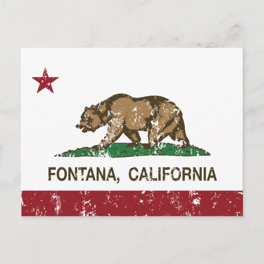 Staatsflagge Fontana Postkarte (Vorderseite)