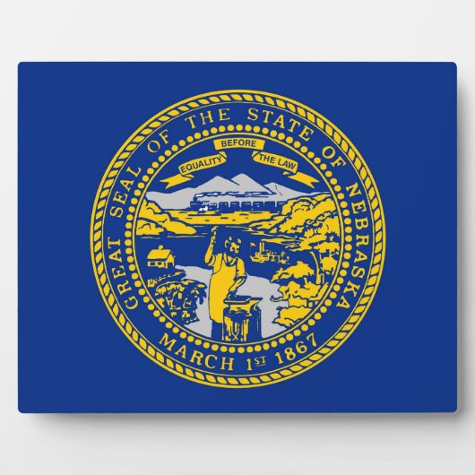 Staatsflagge Fotoplatte (Vorderseite)