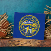 Staatsflagge Fotoplatte (Seite)