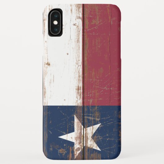 Staatsflagge für altes Holz und Texas Case-Mate iPhone Hülle (Rückseite)