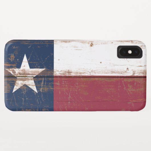 Staatsflagge für altes Holz und Texas Case-Mate iPhone Hülle (Rückseite (Horizontal))