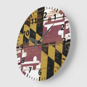 Staatsflagge für den alten Holzmaryland Große Wanduhr (Winkel)