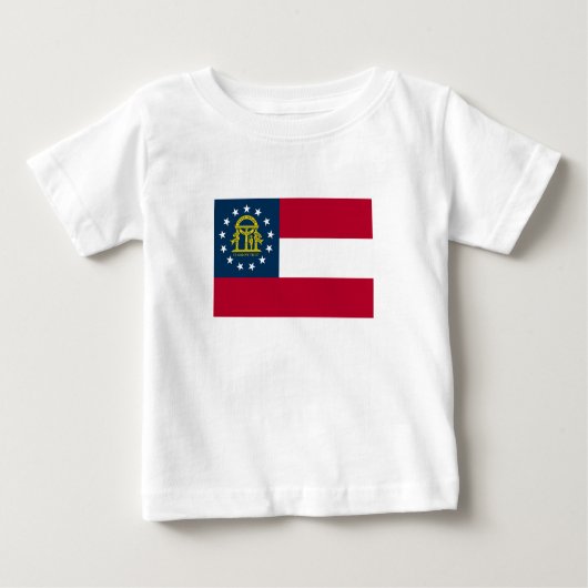 Staatsflagge Georgiens Baby T-shirt (Vorderseite)