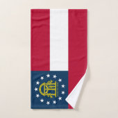 Staatsflagge Georgiens Badhandtuch Set (Handtuch)