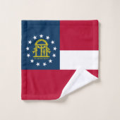 Staatsflagge Georgiens Badhandtuch Set (Waschlappen)
