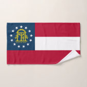 Staatsflagge Georgiens Badhandtuch Set (Handtuch)