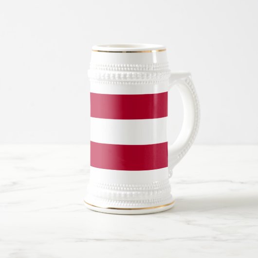 Staatsflagge Georgiens Bierglas (VorderseiteRechts)