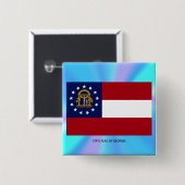 Staatsflagge Georgiens Button (Vorne & Hinten)