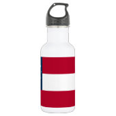 Staatsflagge Georgiens Edelstahlflasche (Vorderseite)