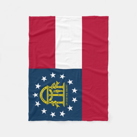 Staatsflagge Georgiens Fleecedecke (Vorderseite)