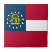 Staatsflagge Georgiens Fliese (Vorderseite)