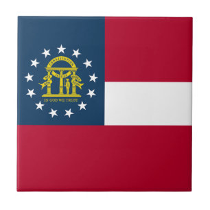 Staatsflagge Georgiens Fliese