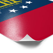 Staatsflagge Georgiens Fotodruck (Ecke)