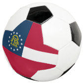 Staatsflagge Georgiens Fußball (Dreiviertel)