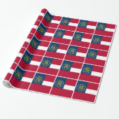 Staatsflagge Georgiens Geschenkpapier (Ungerollt)
