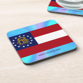 Staatsflagge Georgiens Getränkeuntersetzer (Linke Seite)