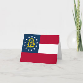 Staatsflagge Georgiens Karte