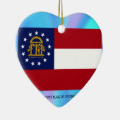 Staatsflagge Georgiens Keramik Ornament (Rechts)
