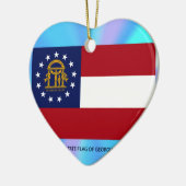 Staatsflagge Georgiens Keramik Ornament (Links)