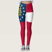 Staatsflagge Georgiens Leggings (Vorderseite)