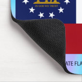 Staatsflagge Georgiens Mousepad (Ecke)