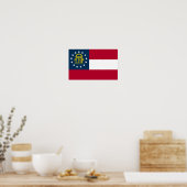 Staatsflagge Georgiens Poster (Küche)