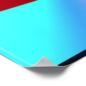 Staatsflagge Georgiens Poster (Ecke)